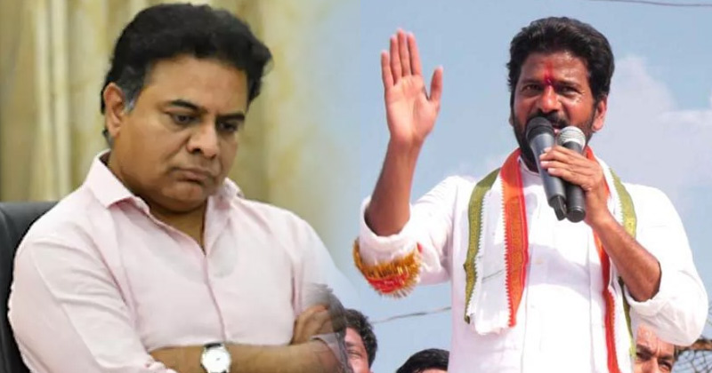 revanth reddy direct challenge to minister ktr