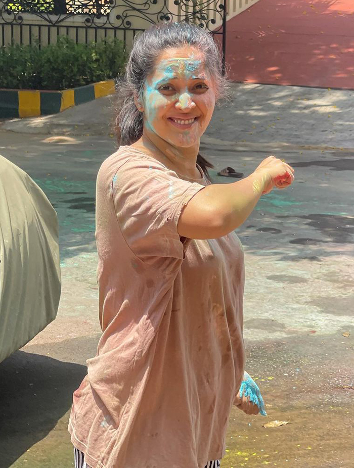 Tollywood celebrities are in holi celebrations