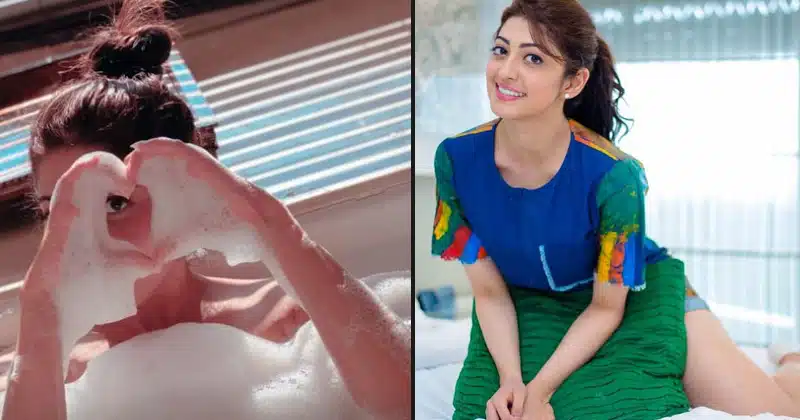 Actress Pranitha shares bathtub pic