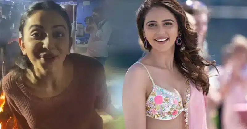 rakul preet singh enjoys Lohri Celebration AT Mayday Set