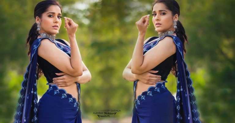 Rashmi Gautam : బ్లూ శారీలో రష్మీ గౌతం యమా హాట్.. సోషల్ మీడియాలో వైరల్ అవుతున్న పిక్స్..!