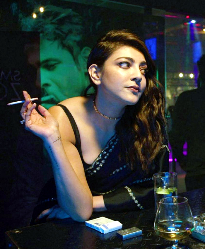 Kajal Aggarwal Smoking In Web Series pics viral