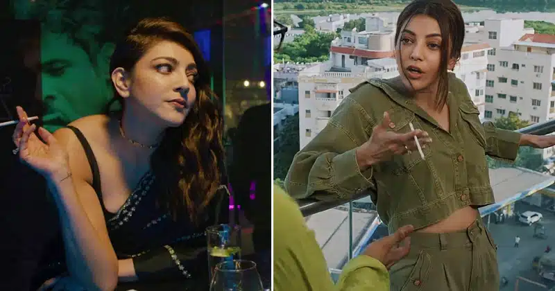 Kajal Aggarwal Smoking In Web Series pics viral