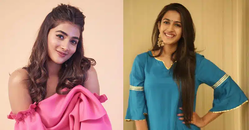 Pooja Hegde and Niharika Konidela shock On seeing Monkey