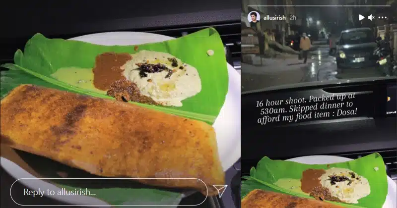 Allu Sirish about his food habits