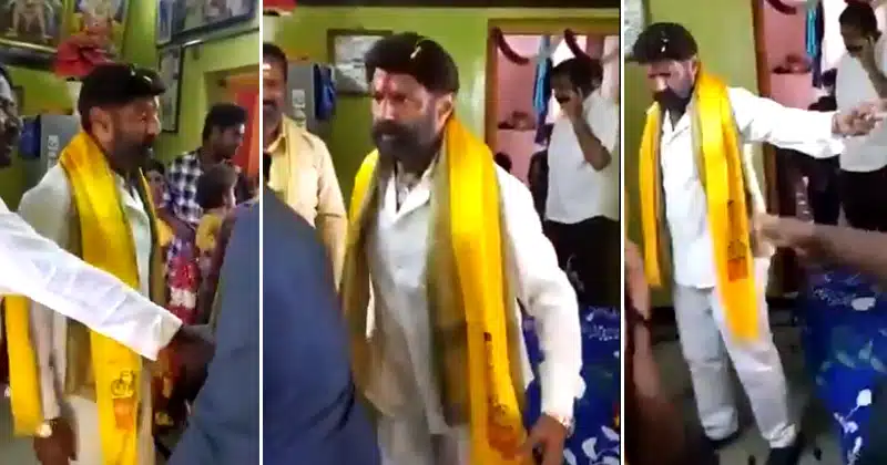 Balakrishna fire on fan Viral video