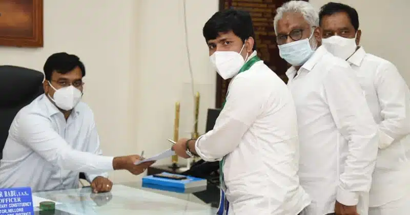 ysrcp tirupati mp candidate gurumurthi cost nomination