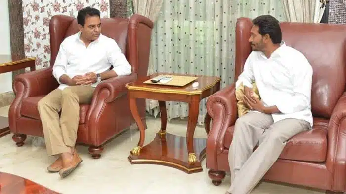 ys jagan facing issues with telangana minister ktr decision