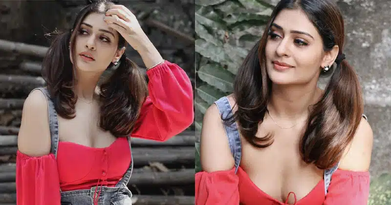 Payal rajput Latest Red Dress pics
