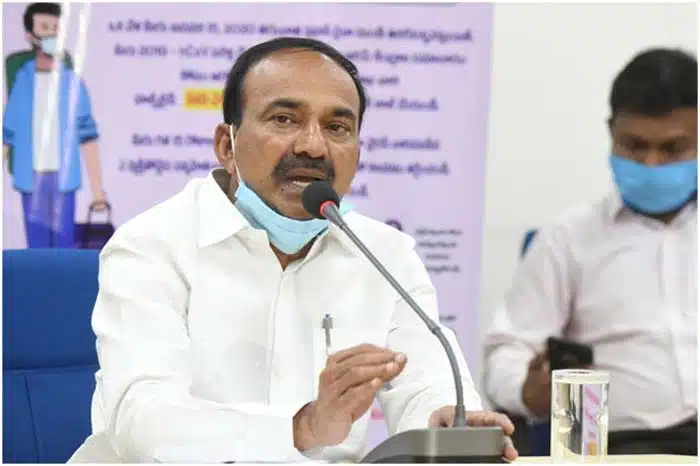 telangana minister etela rajender decision on corona virus