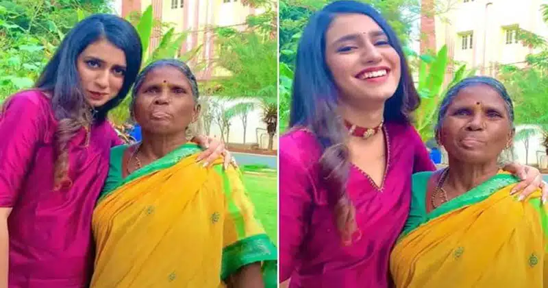 priya prakash varrier and gangavva funny video