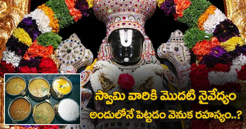 lord venkateswara swamy Naivedyam secrets