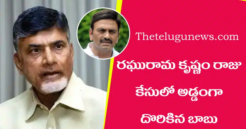 raghu rama krishnam raju Case Booked Chandrababu Naidu