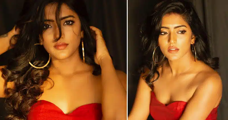 esha rebba latest red dress photos