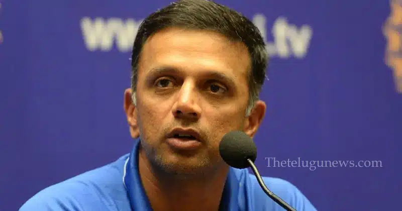 rahul dravid as coach for indian cricket team