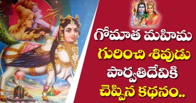 Gomata : గోమాత మహిమ గురించి పరమేశ్వరుడు చెప్పిన కథనం