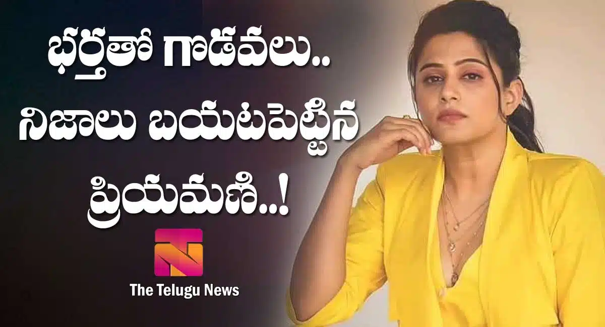 priyamani revealed conflicts with husband