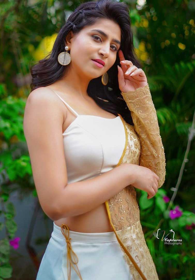 varshini sounderajan Latest White Dress Pics