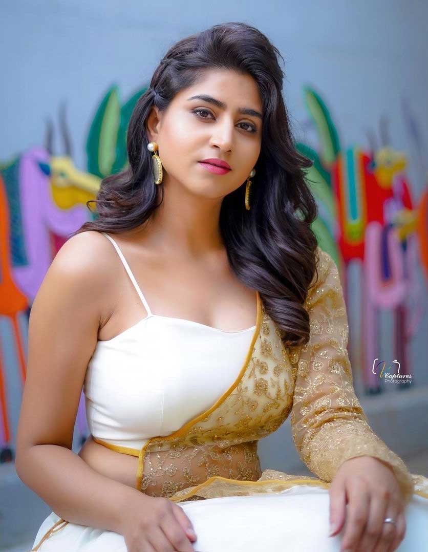 varshini sounderajan Latest White Dress Pics