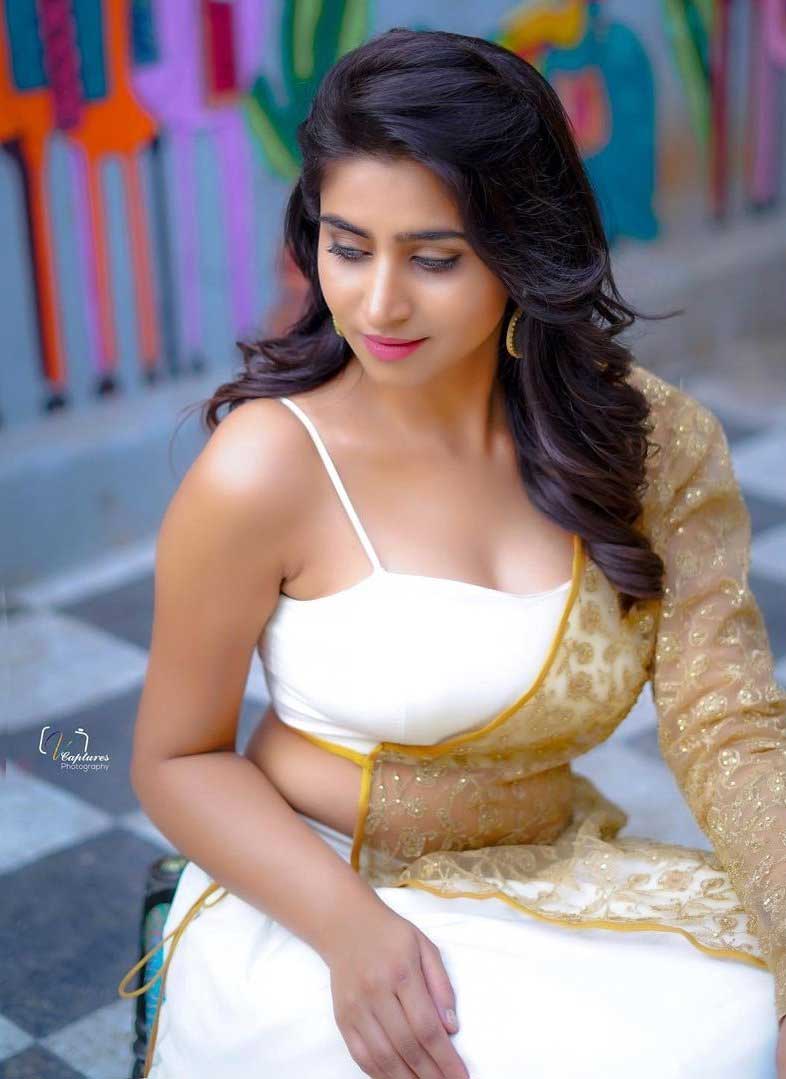 varshini sounderajan Latest White Dress Pics