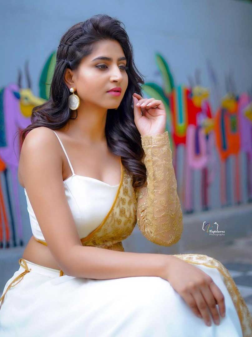 varshini sounderajan Latest White Dress Pics