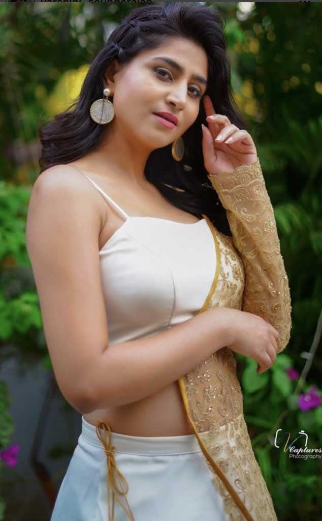 varshini sounderajan Latest White Dress Pics