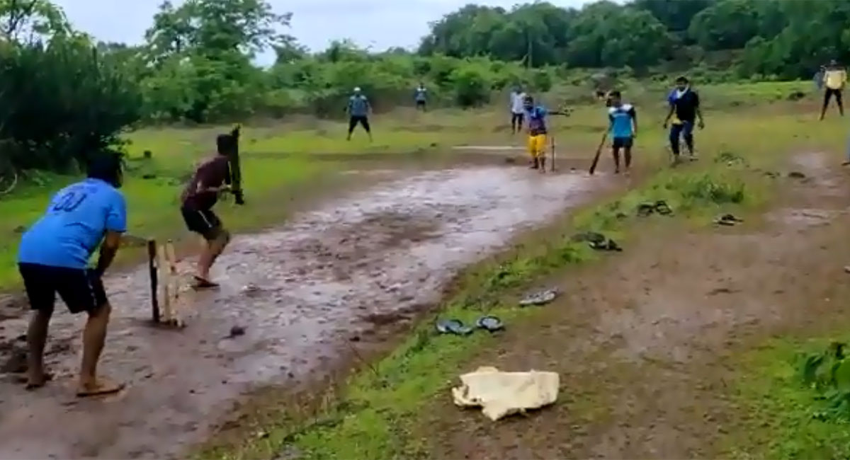 dangerous cricket pitch viral video