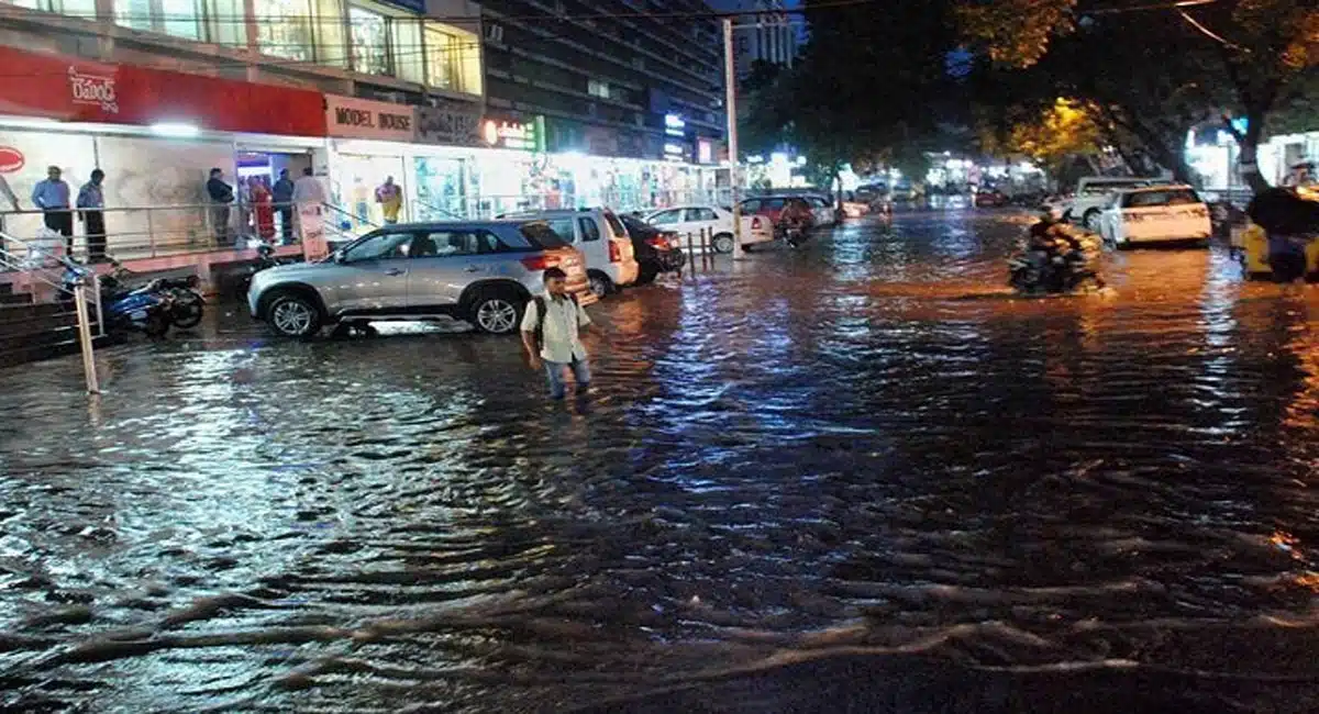 heavy rainfall in hyderabad telangana