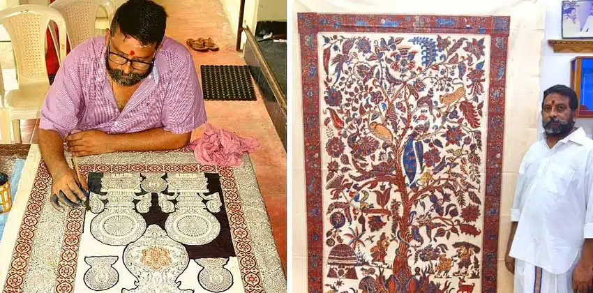 Kalamkari Fabrics : 400 ఏళ్ల చరిత్ర ఉన్న కలంకారీ ఆర్ట్ ను ప్రపంచానికి పరిచయం చేసి తండ్రి కలను నెరవేర్చాడు