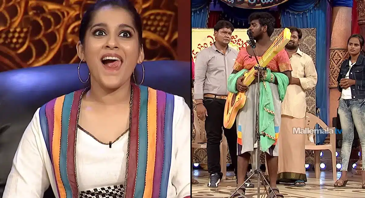 Nookaraju Imitates Rashmi Gautam In Extra Jabardasth