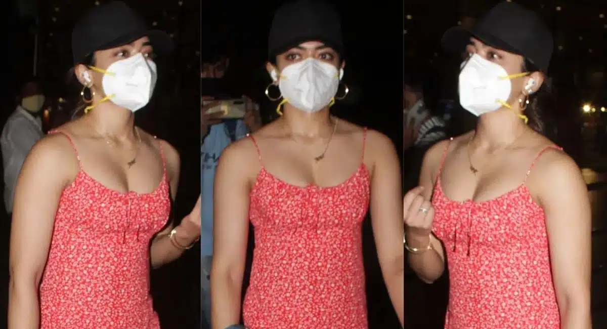rashmika mandanna latest airport pics Viral