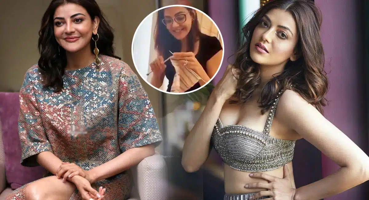 kajal aggarwal learnt new skill from her family video