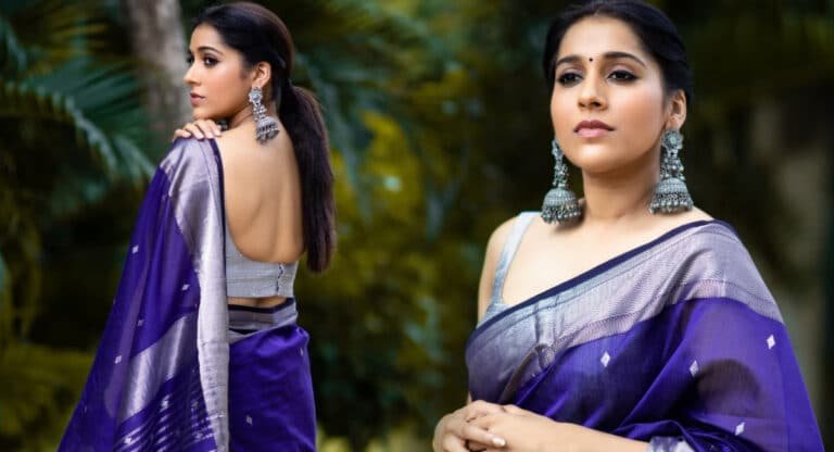 Rashmi Gautam : నీలి రంగు చీరలోన చందమామ.. యాంకర్ రష్మి పిక్స్ వైరల్