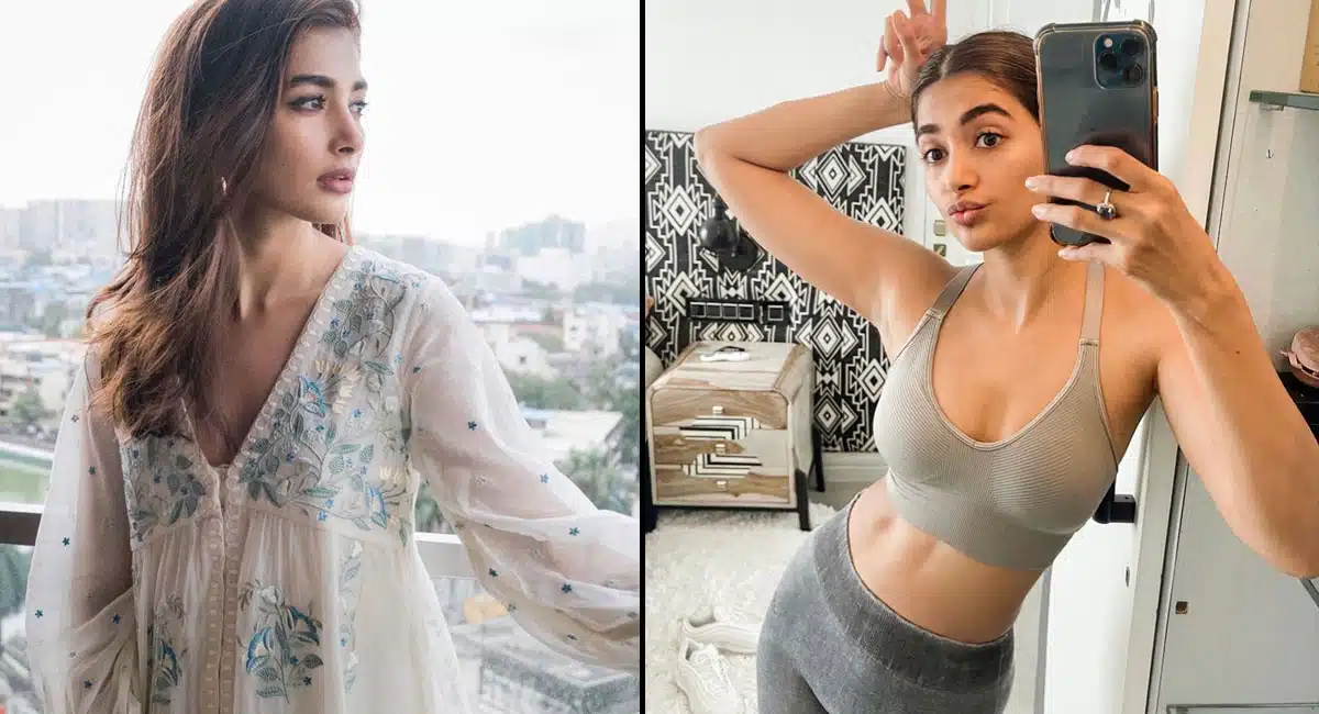 Pooja Hegde Poses Like Rabbit