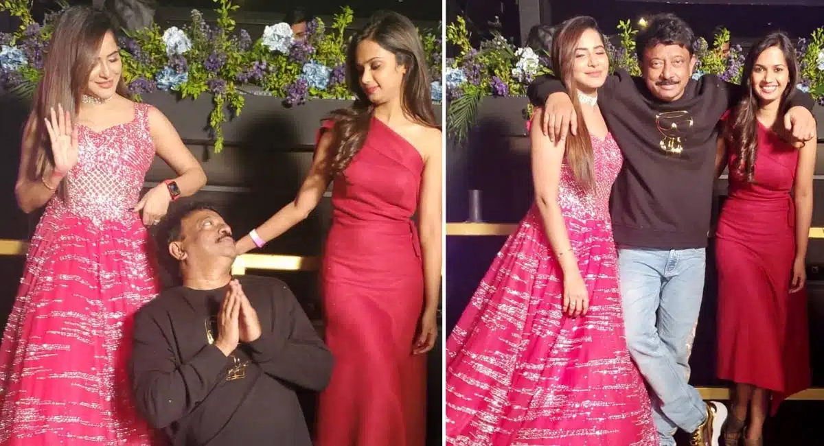 RGV With Ariyana And Ashu Reddy