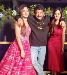 RGV With Ariyana And Ashu Reddy
