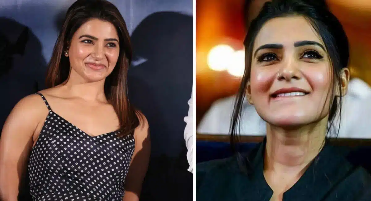 samantha akkineni with her team at tirumala