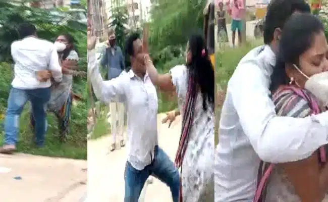 Nellore.. నడిరోడ్డుపై వైద్యుడు, మహిళ కొట్టుకున్నారు.. వీడియో వైరల్..