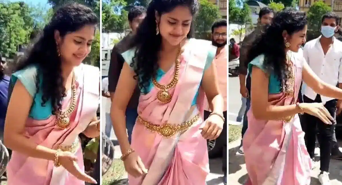 jatiratnalu Actress Faria Abdullah teenmar Dance Video Viral