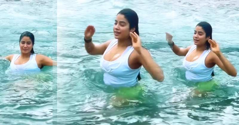 Janhvi Kapoor : జలకాలాటలో జాన్వికపూర్.. భారీ అందాలు ప్రదర్శిస్తూ మత్తెక్కిస్తున్న భామ