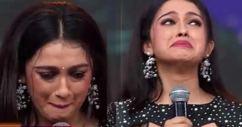 kasthuri fame aishwarya pisse emotional at star maa pariwar awards