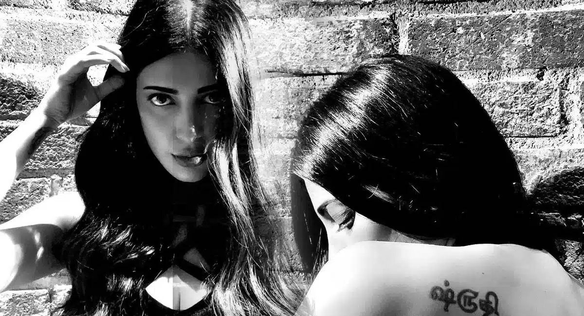 Shruti Haasan black and white pics Viral