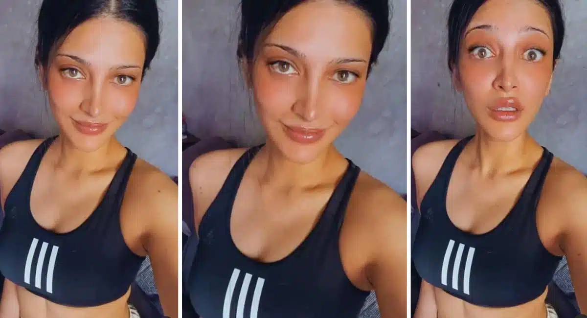 shruti haasan shares video
