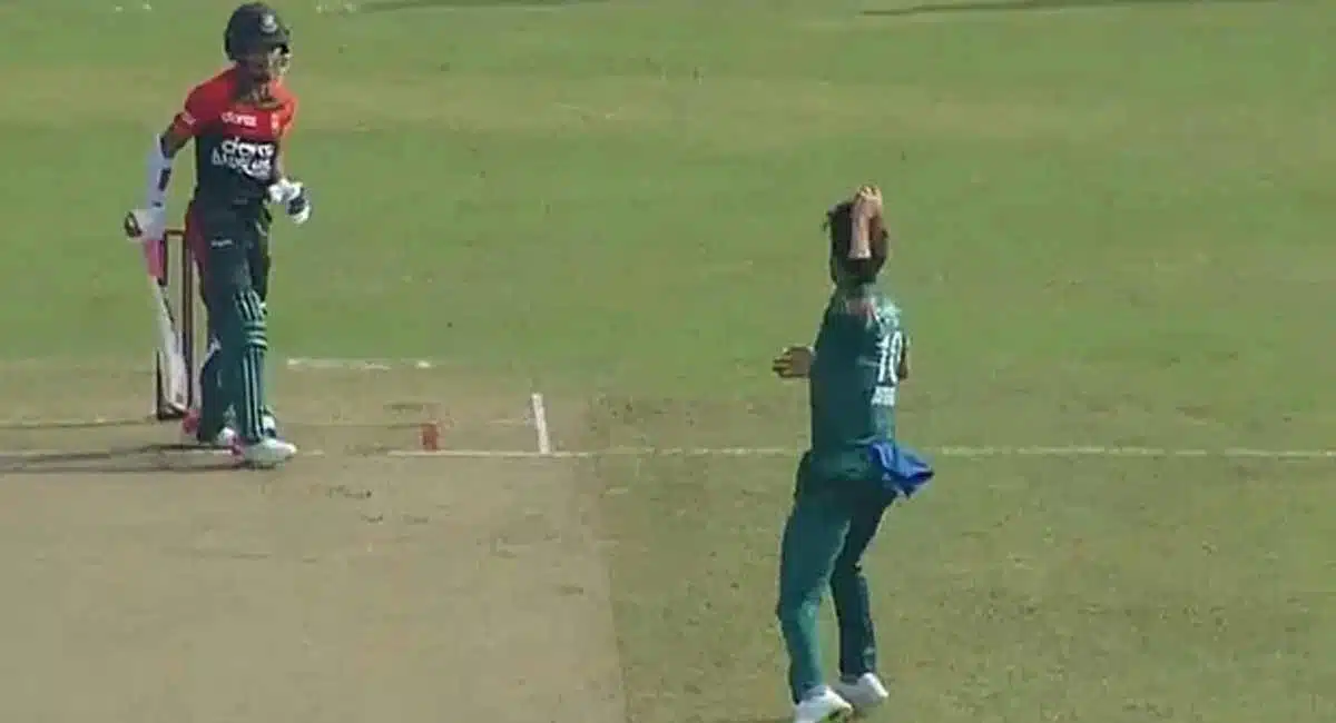 pakistan bowler shaheen afridi hits afif hossain Video