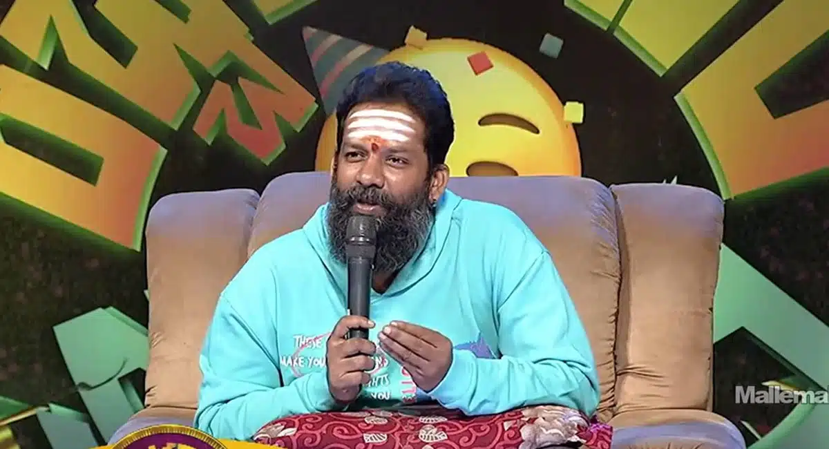 baba bhaskar funny comments on punch prasad in rechipodam brother show