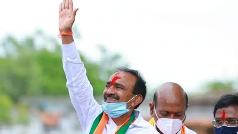 huzurabad result 6th round lead BJP