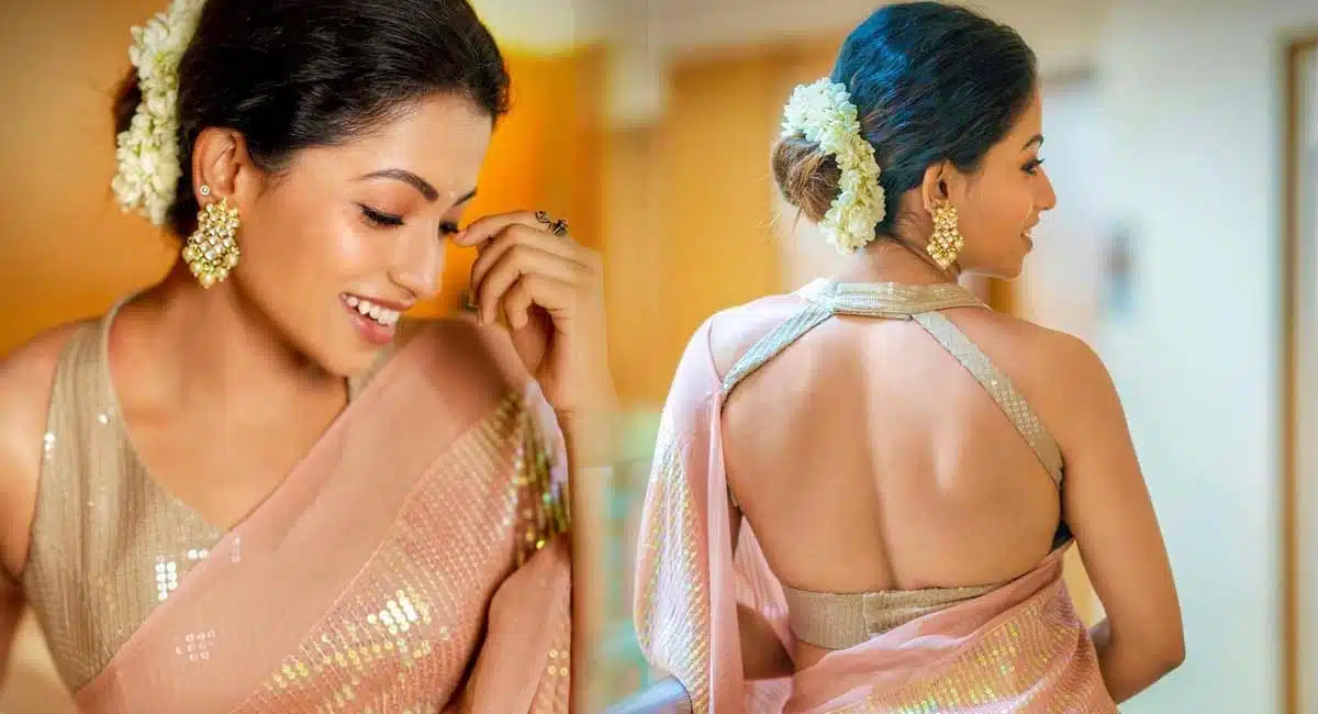 Actress Navya Swamy Latest Saree Photoshoot Viral