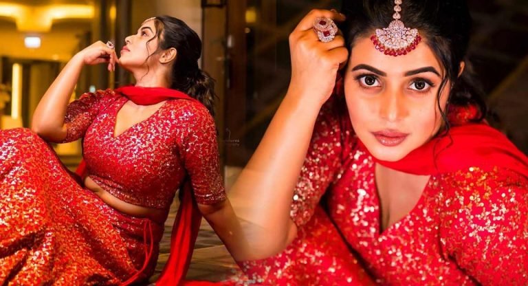 Poorna : భారీ ఎద అందాలు బయటపెట్టి.. ఎరుపు రంగు డ్రెస్సులో సెగలు పుట్టిస్తున్న పూర్ణ..