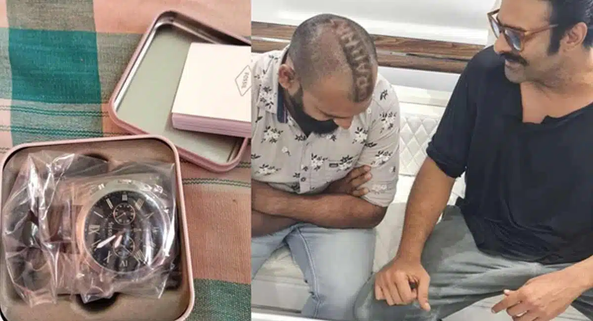 prabhas gave costly gift to his fan