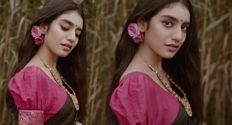 Priya Prakash Varrier : నెలవంక బొట్టు, ముక్కెర పెట్టుకుని చూపులతోనే మత్తెక్కిస్తున్న ప్రియా ప్రకాశ్..!